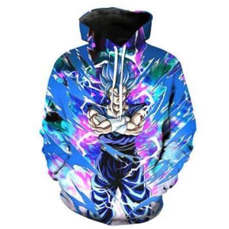 Dragon Ball Z Hoodie - Super Saiyan Blue Vegito Pullover Hoodie