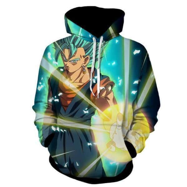 Dragon Ball Z Hoodie - Super Saiyan Vegito SSJ Blue 3D Hoodie Jacket