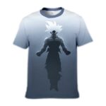 Dragon Ball Z Hoodie - Ultra Instinct Goku Vector Art  Zip Up Hoodie Jacket - T-Shirt