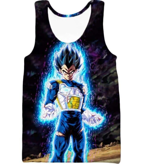 Dragon Ball Z Zip Up Hoodie - Ultra Instincts Vegeta Hoodie - Tank Top