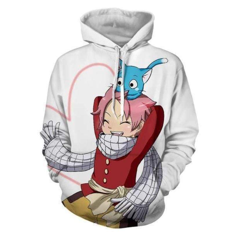 Fairy Tail Happy Hoodie - Natsu And Happy Fairy Tail Jacket Hoodie