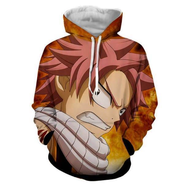 Fairy Tail Hoodie - Fire Natsu Dragneel Hoodie