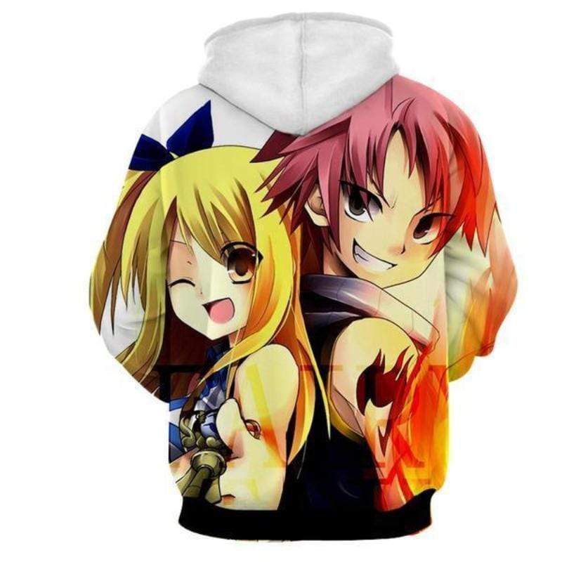 Fairy Tail Hoodie - Lucy And Natsu Fairy Tail Merchandise Hoodie