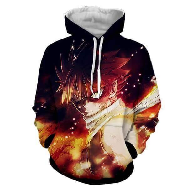 Fairy Tail Hoodie - Natsu 3D Graphic Fairy Tail Merchandise