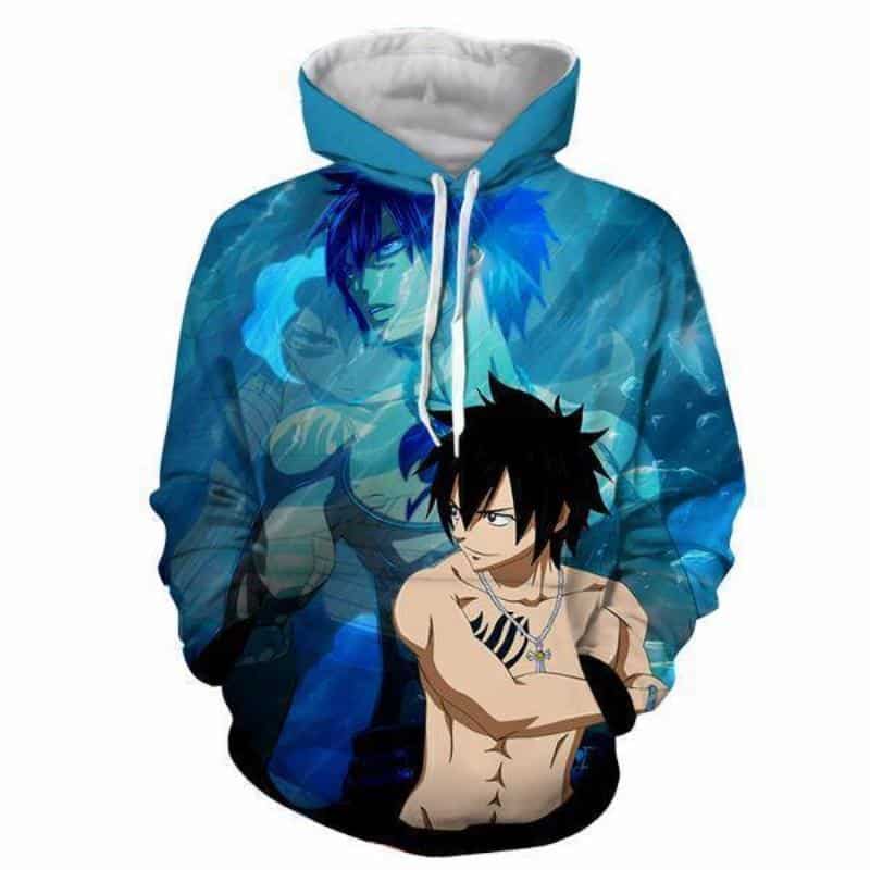 Fairy Tail Hoodie - Natsu Animated Shadow Hoodie