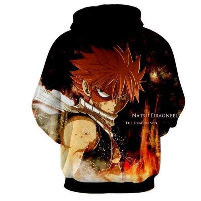 Fairy Tail Hoodie - Natsu Black Dragneel Hoodie