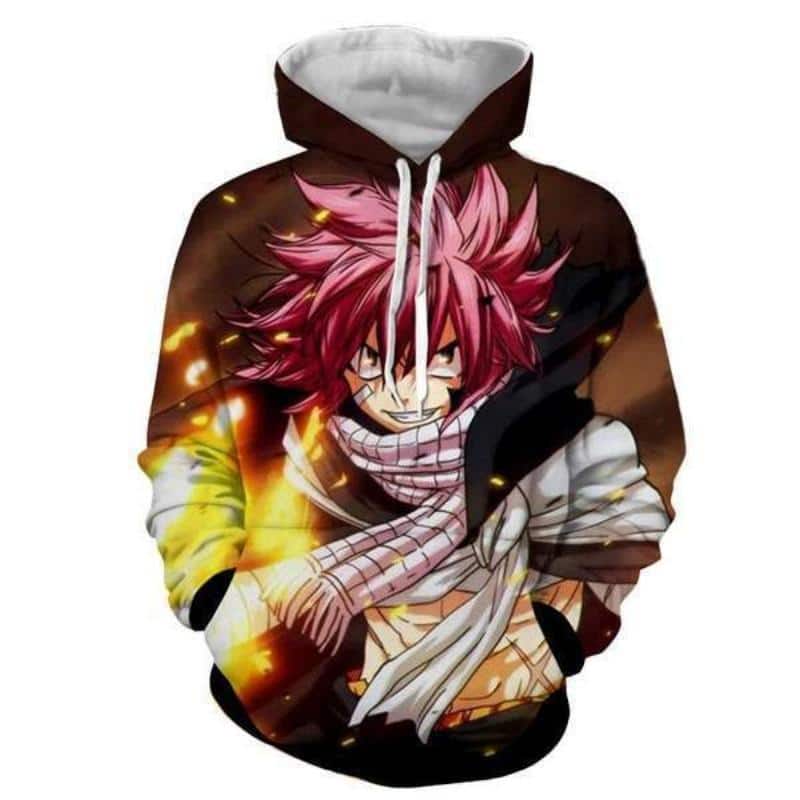 Fairy Tail Hoodie - Natsu Manga Dragneel 3D Graphic Hoodie