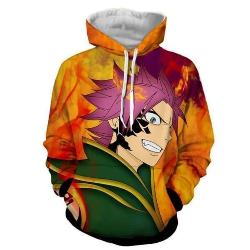 Fairy Tail Hoodie - Zeref Vs Natsu Dragneel Fairy Tail 3D Hoodie Clothing