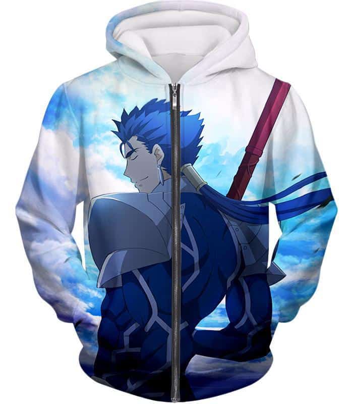 Fate Stay Night Fate Stay Night Lancer Blue Spearman Of The Wind Cool Zip Up Hoodie - Zip Up Hoodie
