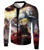 Fullmetal Alchemist Alchemy Brothers Edward X Alphonse Action Zip Up Hoodie - Jacket