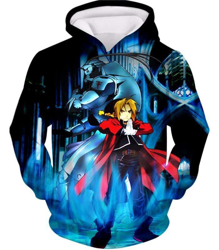 Fullmetal Alchemist Brothers Forever Edward Elrich X Alponse Elrich Cool Anime Action Hoodie - Hoodie