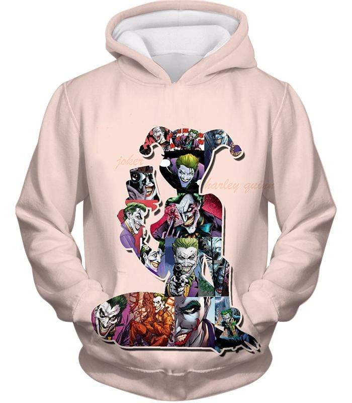 Crazy Harley Quinn Villain Made By Joker Promo White Hoodie - Hoodie