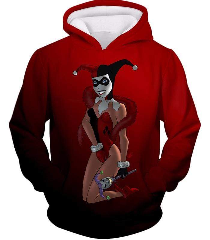Sexy DC Comic Villain Harley Quinn Cool Red Hoodie - Hoodie