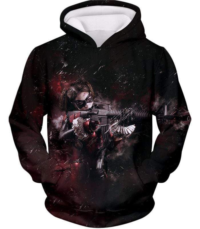 Suicide Squads Harley Quinn Action HD Graphic Hoodie