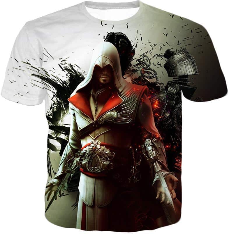 Assassin Ezio Firenze Super Cool Graphic Promo Hoodie - T-Shirt