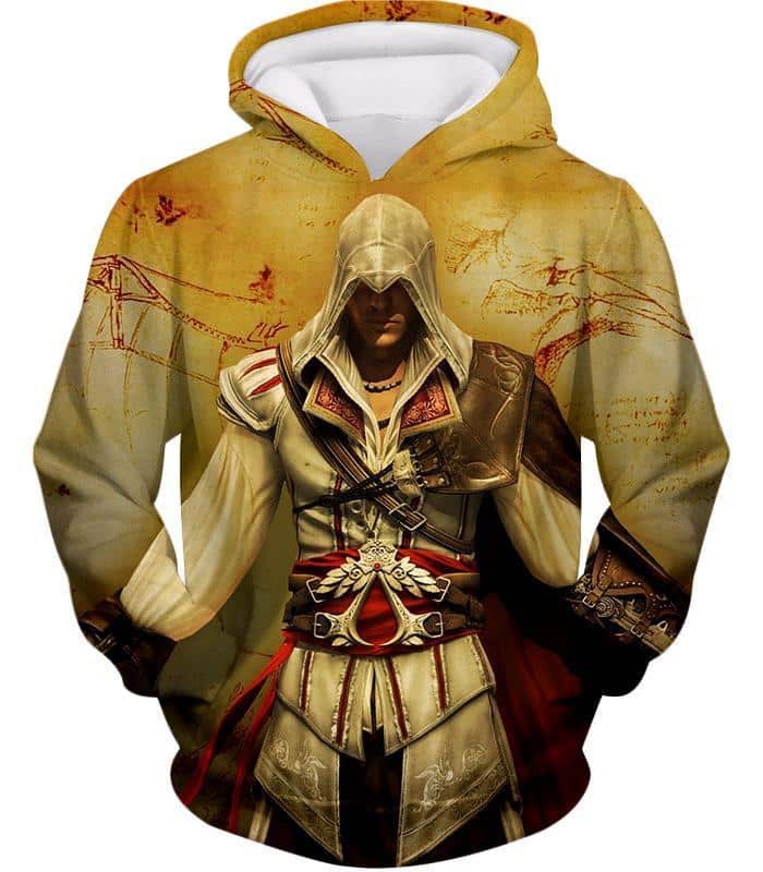 Assassin's Creed Cool Ezio Firenze Graphic Promo Hoodie - Hoodie