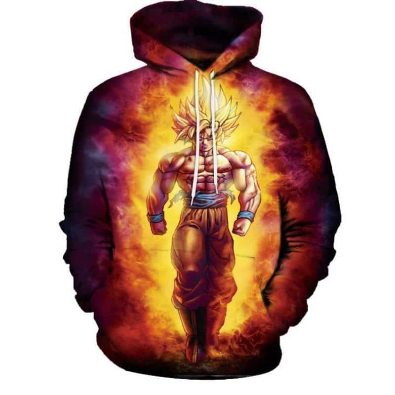 DBZ Hoodies - DBZ Goku SSJ Dragon 3D Hoodie