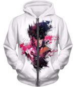 Hero Gambit Cool White Zip Up Hoodie - Zip Up Hoodie