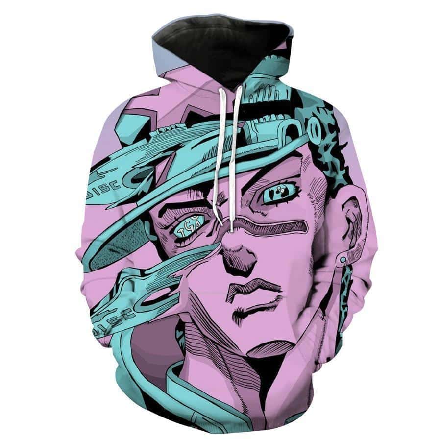 Jotaro Face Hoodie - Cool Jotaro JoJo Hoodie