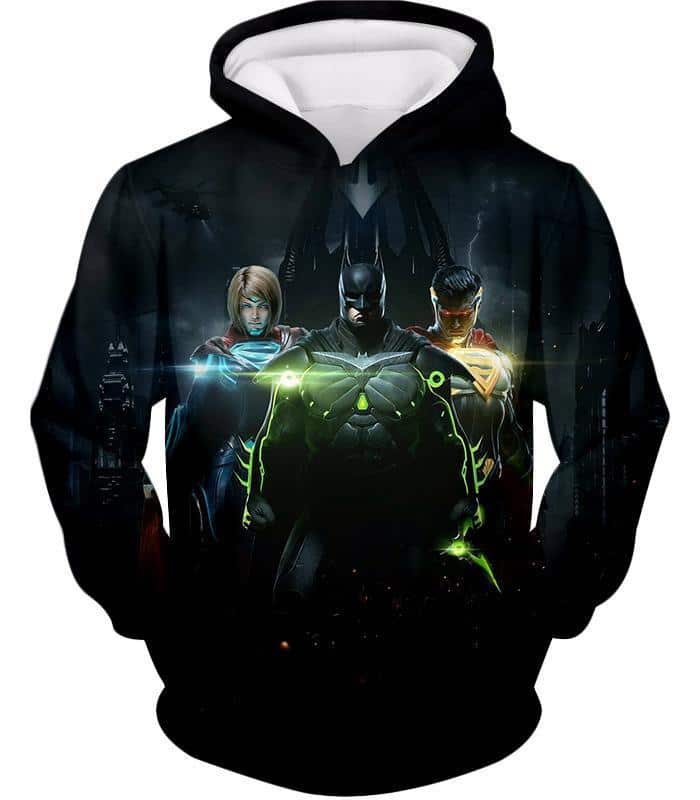 Next Generation Ultimate DC Heroes HD Graphic Black Hoodie