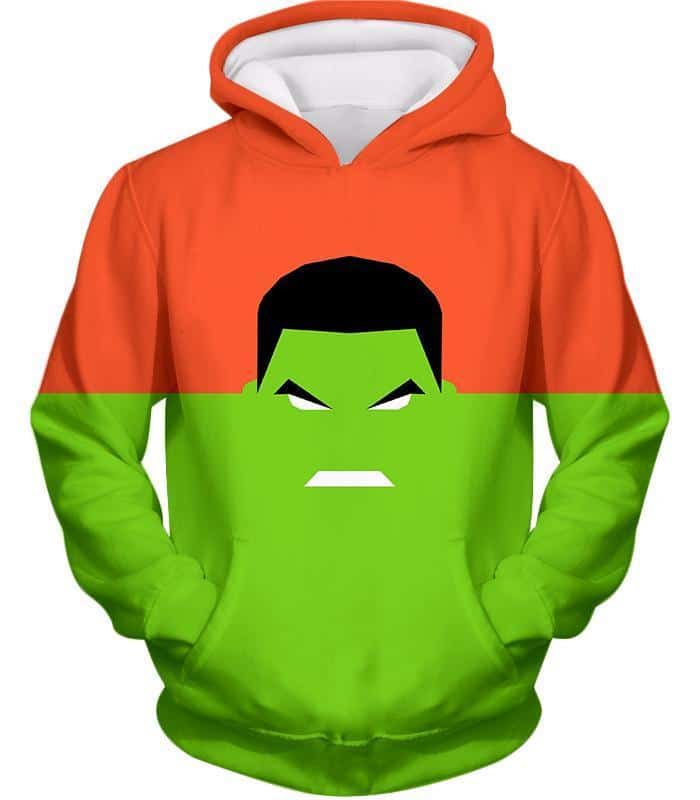 Fearsome Hulk Red And Green Hoodie