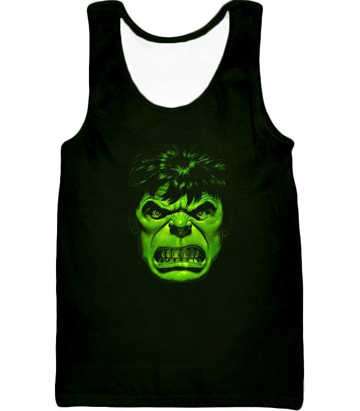 Incredible Green Hulk Promo Black Zip Up Hoodie - Tank Top