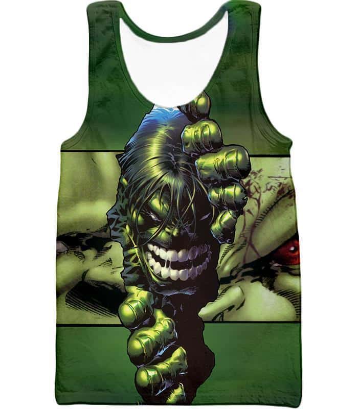 The Green Monster Hulk Zip Up Hoodie - Tank Top