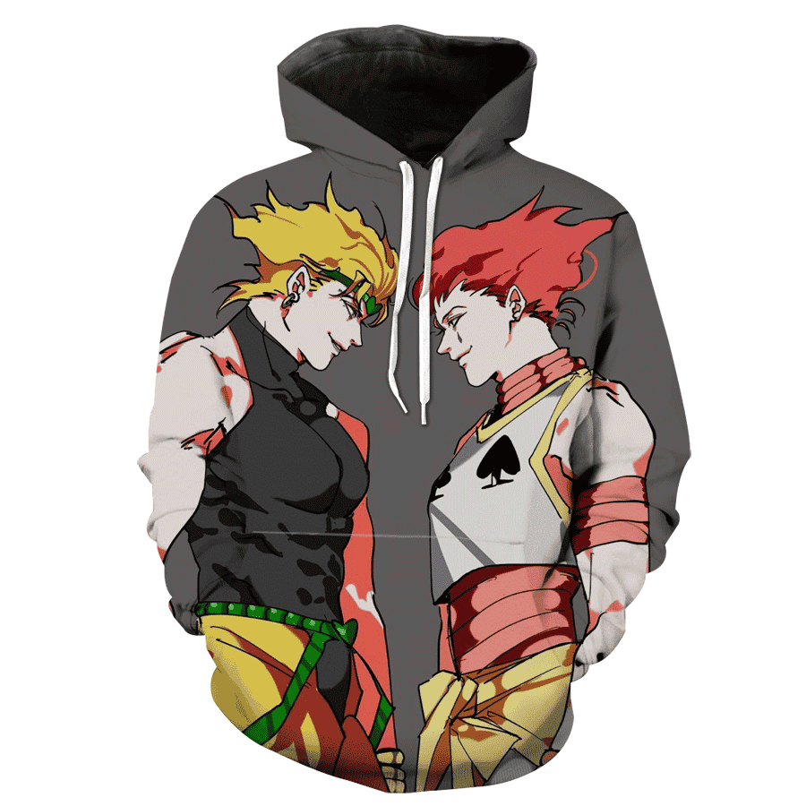 Hisoka And Dio Hoodie - Hunter X Hunter X JoJo's Adventure Hoodie