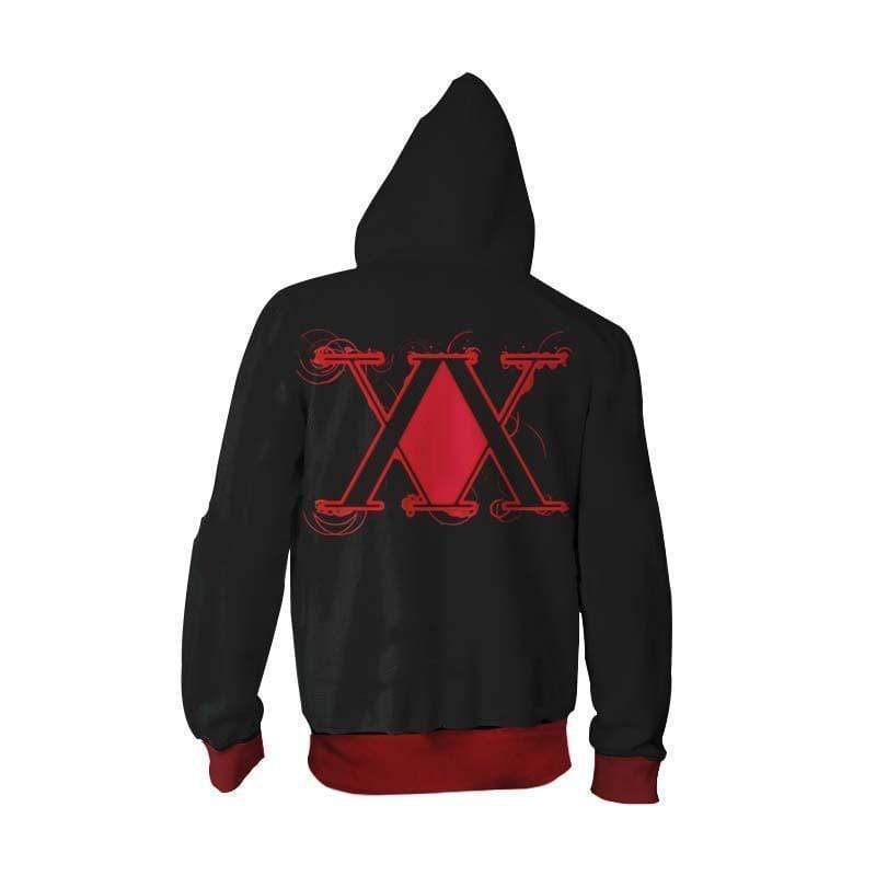 Hunter X Hunter Hoodie - HXH Logo Graphic Zip Up Hoodie Jacket