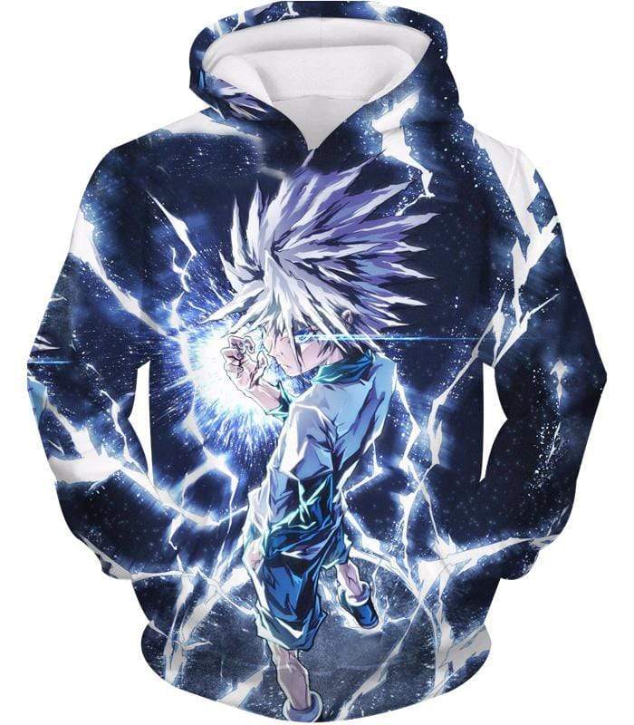 Hunter X Hunter Killua Zoldyck Lightning Hoodie - HXH 3D Hoodies And Clothing Hoodie