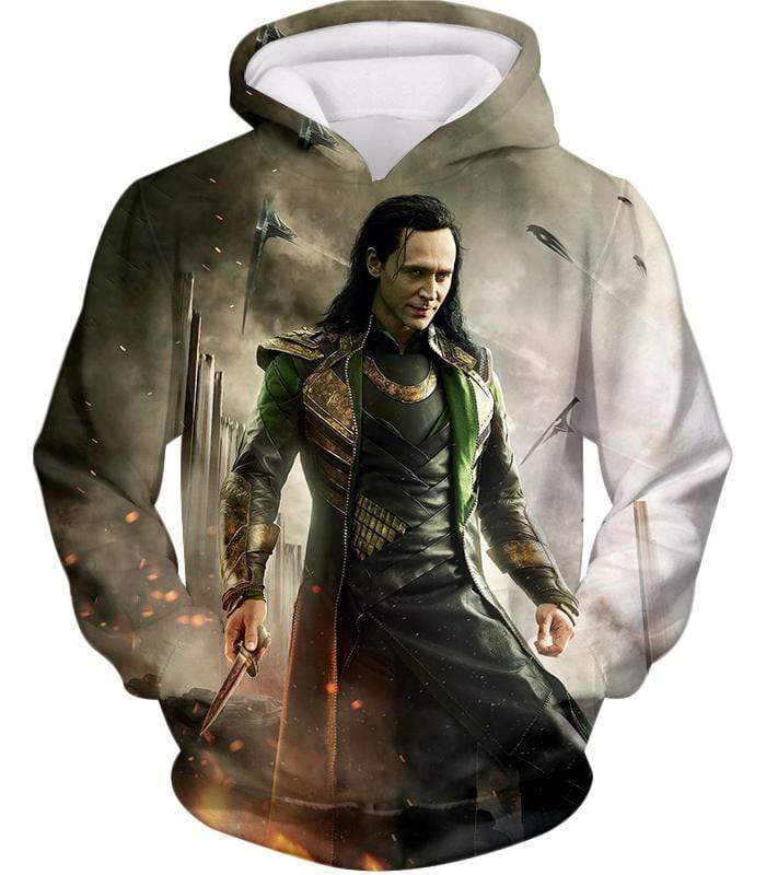 Marvels Mind Controlling Villain Loki Graphic Action Hoodie - Hoodie