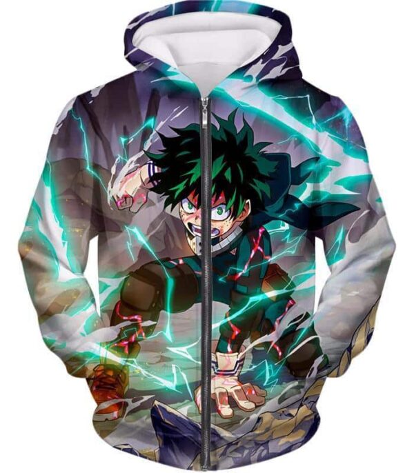 My Hero Academia Hoodie Hero Izuki Midoriya Aka Deku Hoodie - Zip Up Hoodie