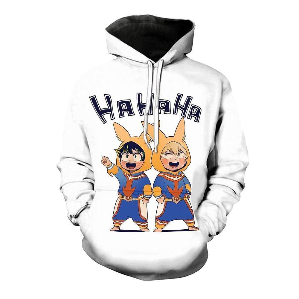 My Hero Academia Hoodie - Izuku & Katsuki In Mascot Uniforms Hoodie