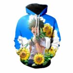 My Hero Academia Hoodie - Izuku Picking Sunflowers Hoodie