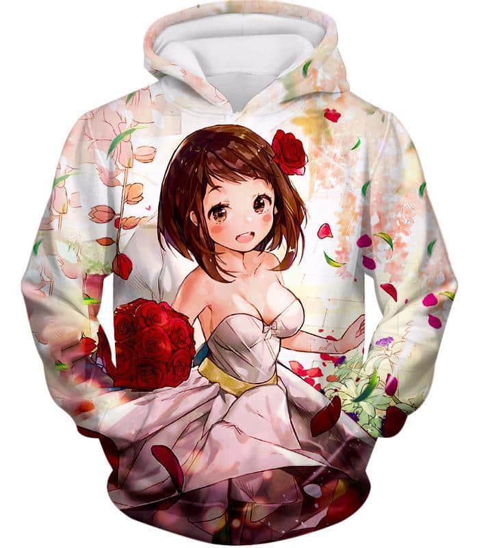 My Hero Academia Hoodie - My Hero Academia Beautiful Uraraka Dress Cute Anime  Hoodie