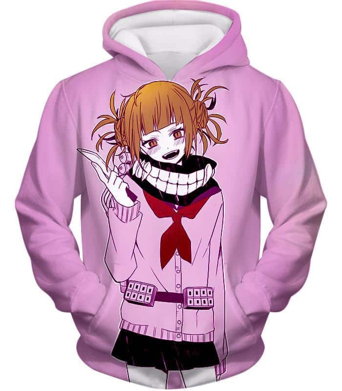 My Hero Academia Hoodie - My Hero Academia Dangerous And Cool Villain Himiko Toga Cool Promo Purple Hoodie - Hoodie