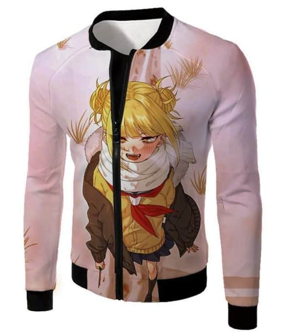 My Hero Academia Hoodie - My Hero Academia Himiko Toga Anime White Hoodie - Jacket