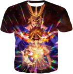 My Hero Academia Hoodie - My Hero Academia Number One Hero All Might One For All Holder Cool Anime Graphic Zip Up Hoodie - T-Shirt