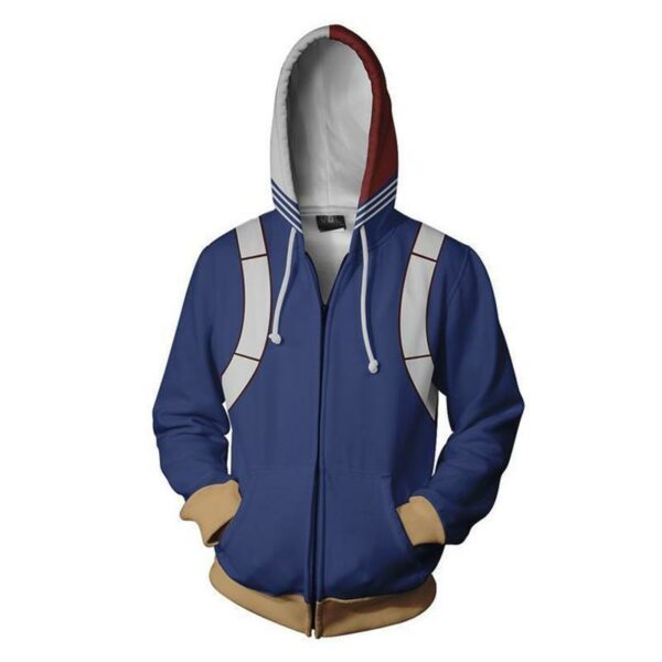 My Hero Academia Hoodies - Shoto Todoroki Zip Up Hoodie