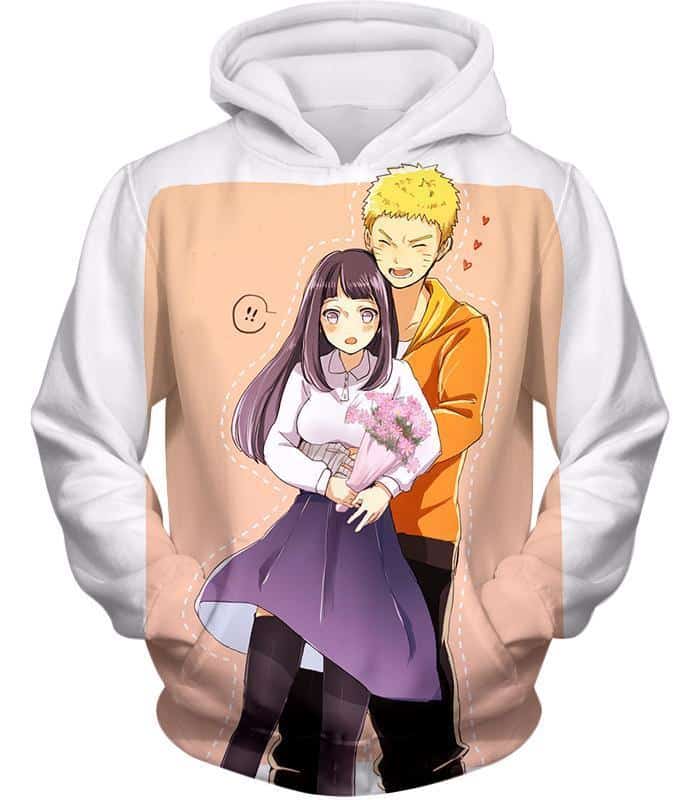 Boruto Best Ninja Couple Boruto And Hinata Romantic White Hoodie - Hoodie