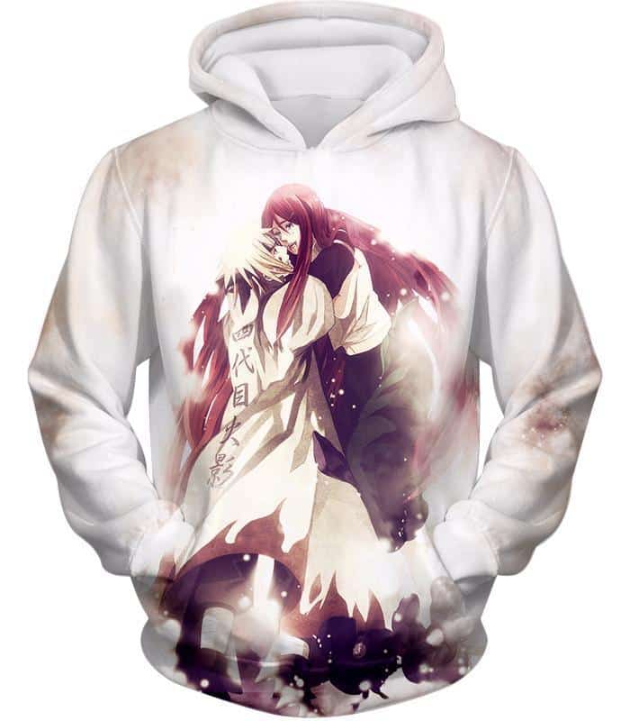 Boruto Borutos Parents Hokage Minato And Kushina White Hoodie - Hoodie