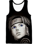 Boruto Cool Black Sketched Boruto Uzumaki Promo Black Hoodie - Tank Top