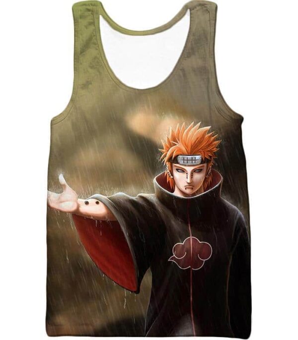 Boruto Extremely Powerful Akatsuki Leader Hidden Rains Pain Cool Action Hoodie - Tank Top