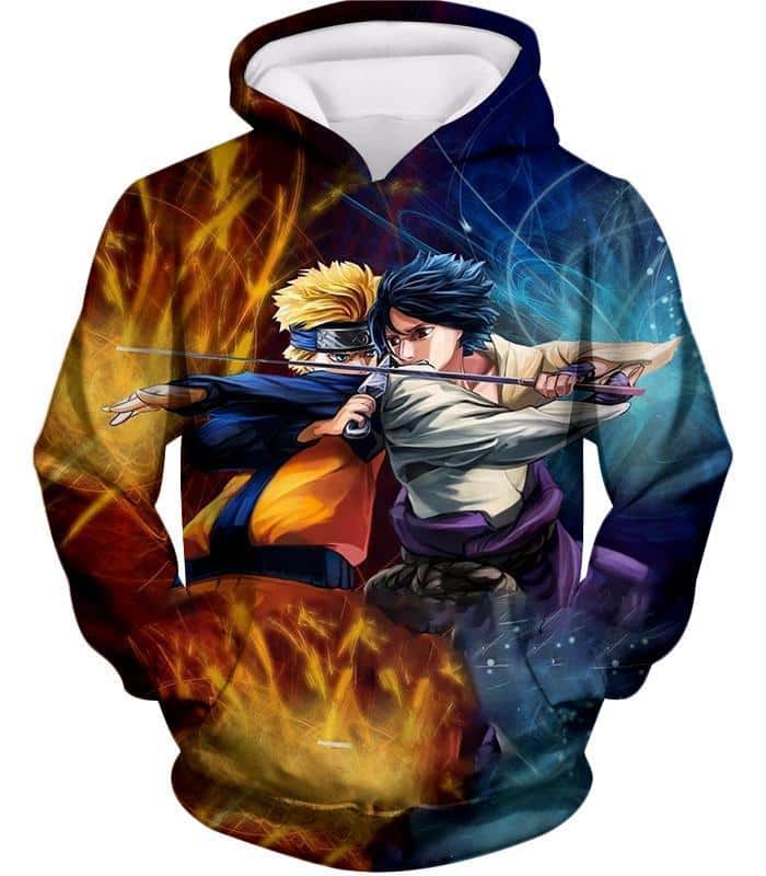 Boruto Friends Or Foes Boruto And Sasuke Best Action Hoodie - Hoodie