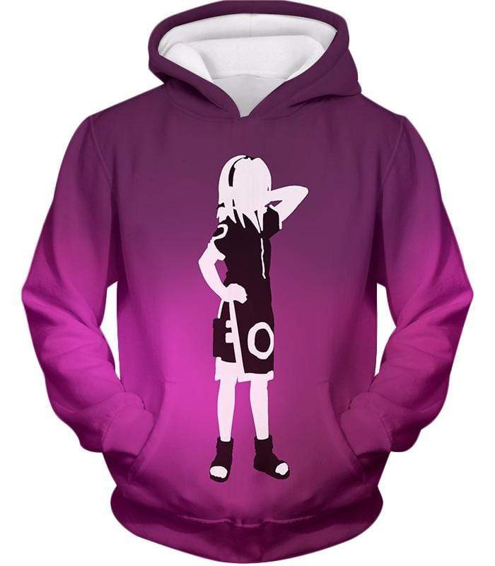 Boruto Leaf Ninja Haruno Sakura Shadow Sketch Purple Hoodie - Hoodie