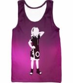 Boruto Leaf Ninja Haruno Sakura Shadow Sketch Purple Zip Up Hoodie - Tank Top