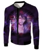 Boruto Leaf Shinobi Uchiha Sasuke Cool Action Black Zip Up Hoodie - Jacket
