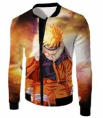 Boruto Overflowing Beast Chakra Angry Uzumaki Boruto Action Zip Up Hoodie - Jacket