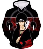 Boruto Powerful Ninja Prodigy Ultimate Itachi Uchiha Black Zip Up Hoodie - Hoodie