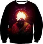 Boruto Super Cool Ninja Art Uzumaki Boruto The Sage Black Zip Up Hoodie - Sweatshirt
